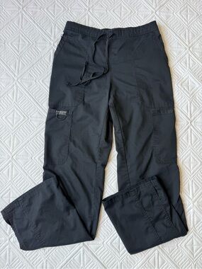 Cherokee Scrubs Drawstring Waist Utility Cargo Scrub Pants Size XS